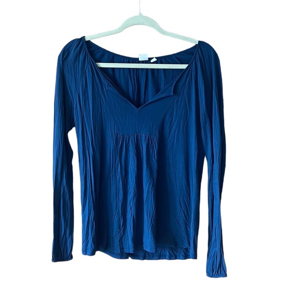 🌸3/$15🌸 Navy Gap Blouse—Size Small - Picture 1 of 5